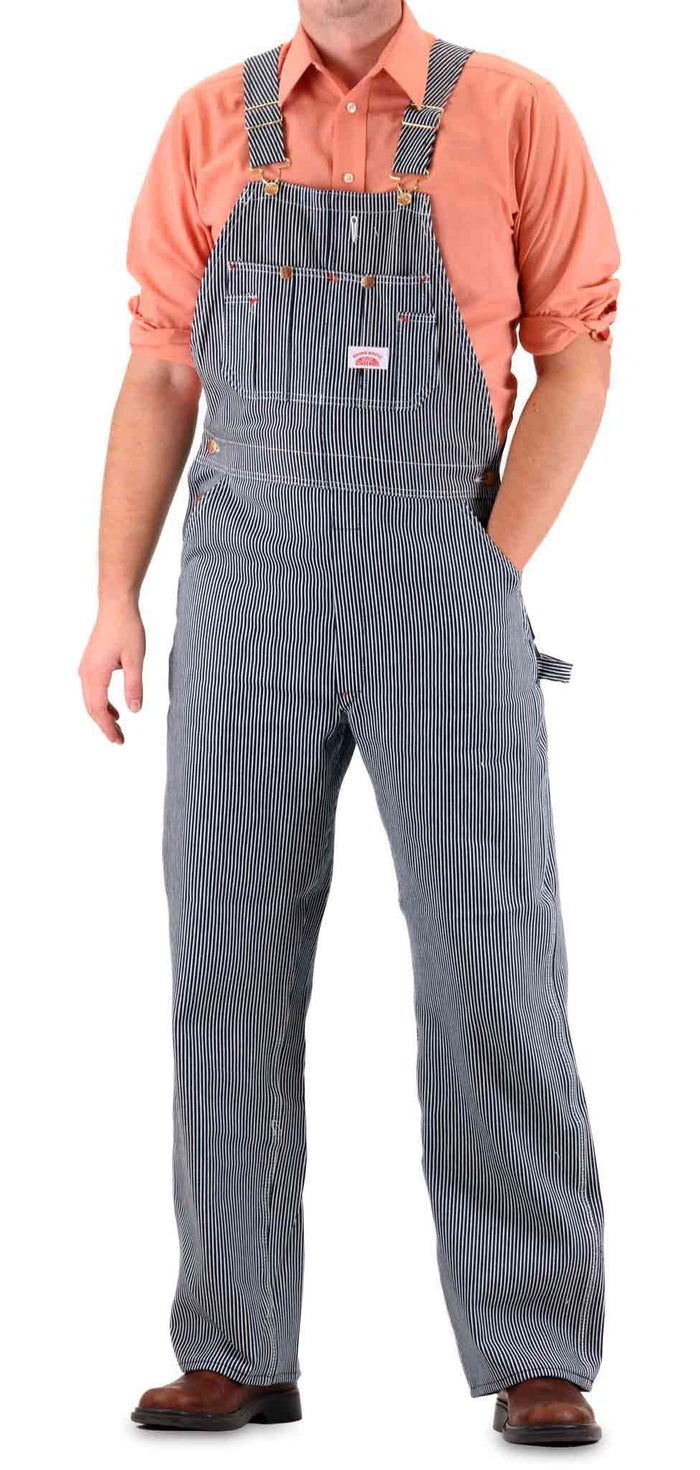 2-Pack Men’s Vintage Stripe Bib Overall by ROUND HOUSE® Made in America 45