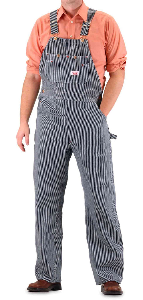 2-Pack Men’s Vintage Stripe Bib Overall by ROUND HOUSE® Made in America 45