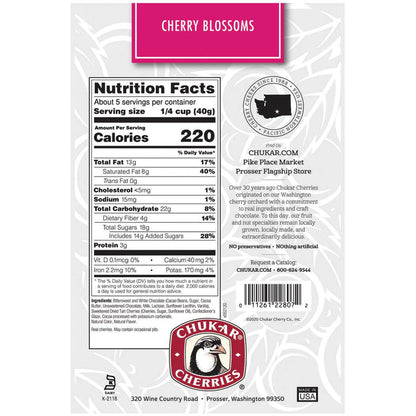 2-Pack of 6.75 oz Cherry Blossom Bag - Dark and White Chocolate Made in USA