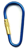 2.25" Aluminum Key Ring R-10 Made in America by Malibu Key Rings (Only Red & Purple Available)