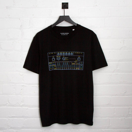 303 Colours Front Print - Tshirt - Black
