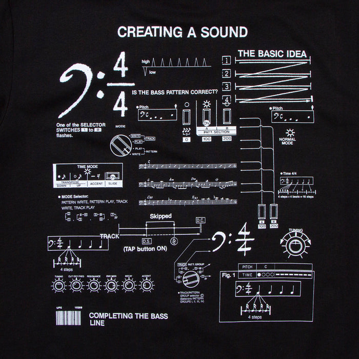 303 Sound Front Print - Sweatshirt - Black