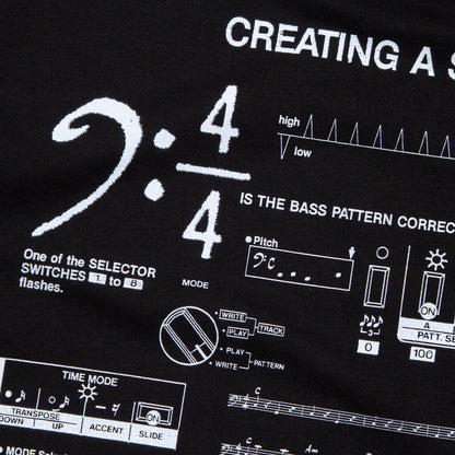 303 Sound Front Print - Sweatshirt - Black