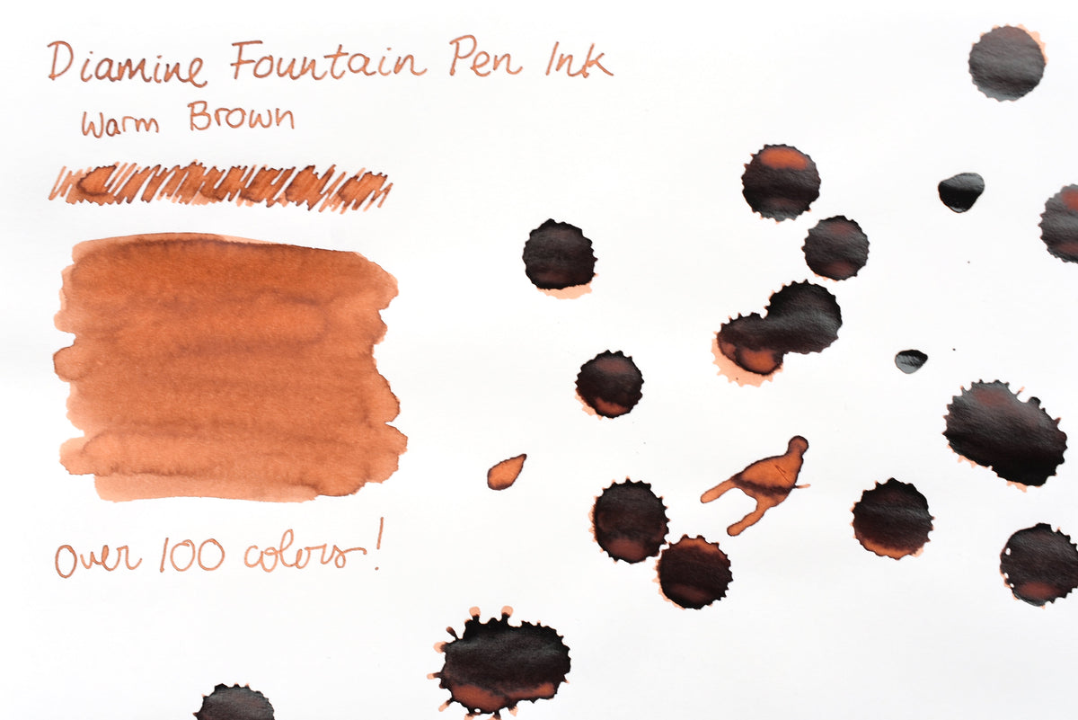 Diamine Fountain Pen Ink - Warm Brown - 30mL