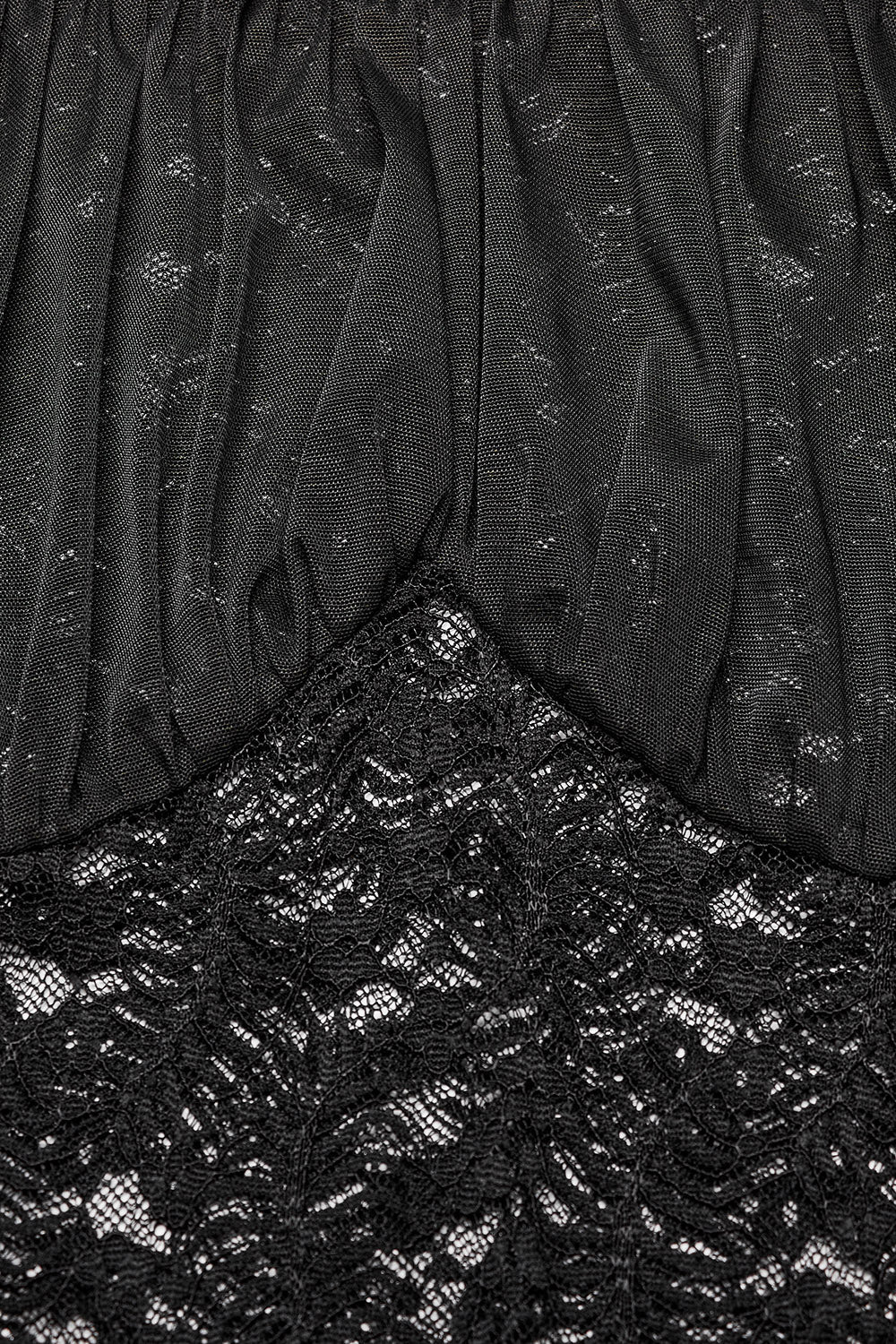 Black Prayer Sheer Lace Top