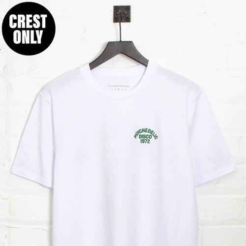 Crest 1972 Psychedelic Disco - Tshirt - White Green