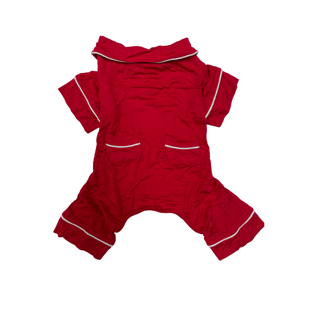 Fab Dog - Red Modal Pajamas