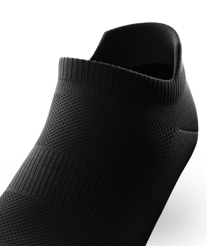 Flagship Black Athletic Ankle Socks V1 6-Pack