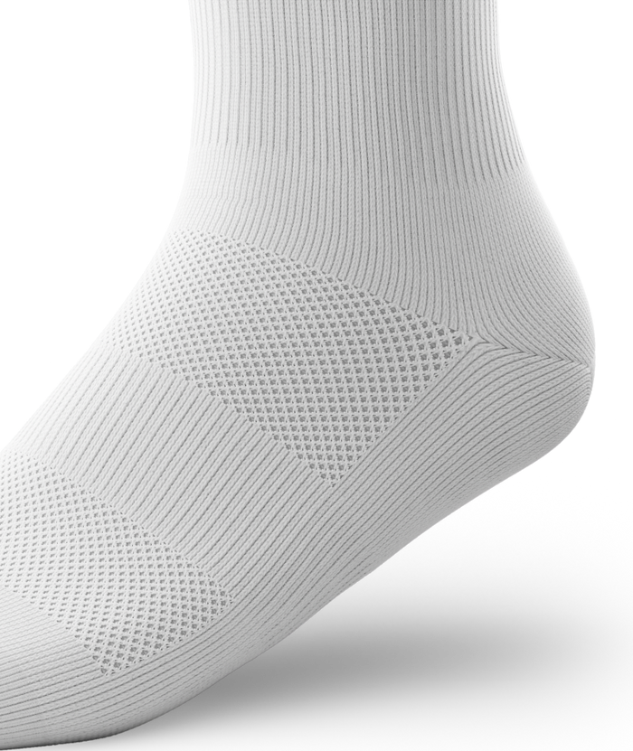 Flagship White Athletic Quarter Socks V1 3-Pack