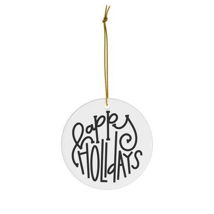 Happy Holidays Minimalist Ornament