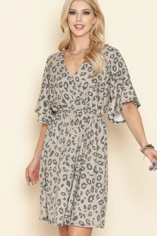 Leopard Wrap Dress