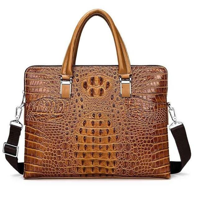 Luxury brand crocodile pattern  cowhide blue laptop - foxberryparkproducts