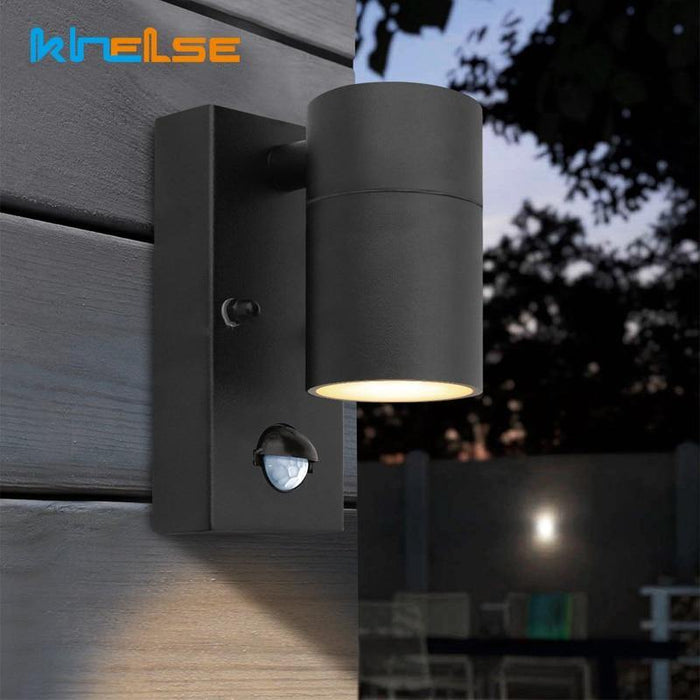 PIR Motion Sensor Outdoor LED Wall Light Waterproof Stainless Steel - foxberryparkproducts