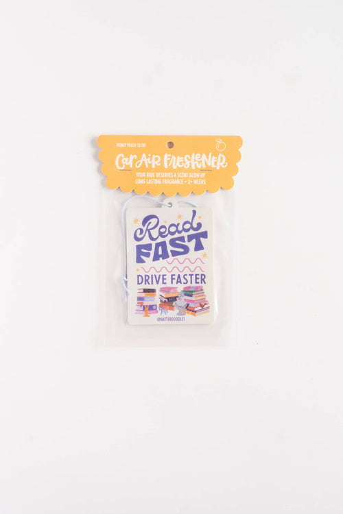 Read Fast Drive Faster – Honey Peach Book Car Air Freshener