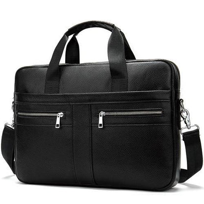 WESTAL Bag men's Genuine Leather laptop Briefcase - foxberryparkproducts