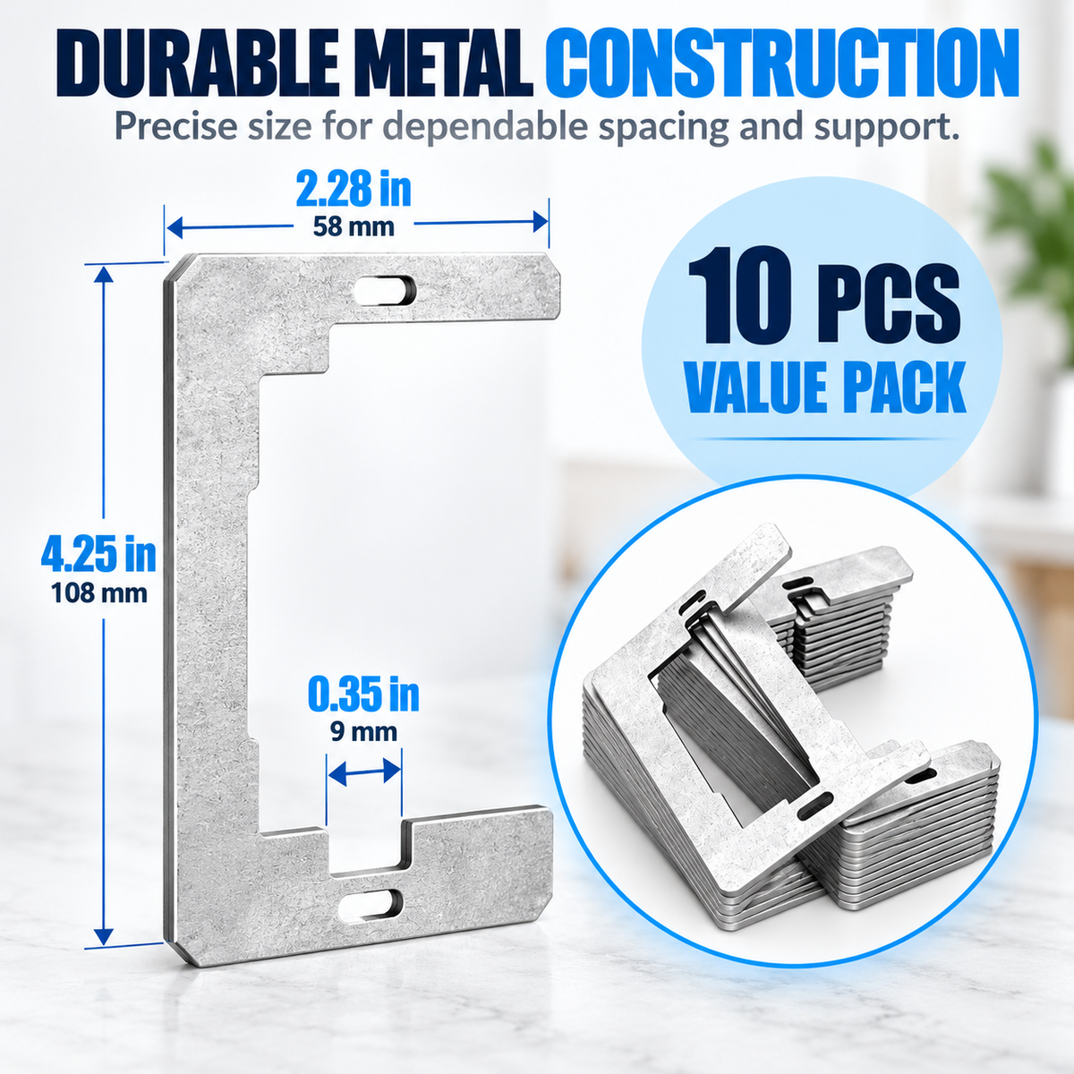 Wall Plate Spacers (Metal)