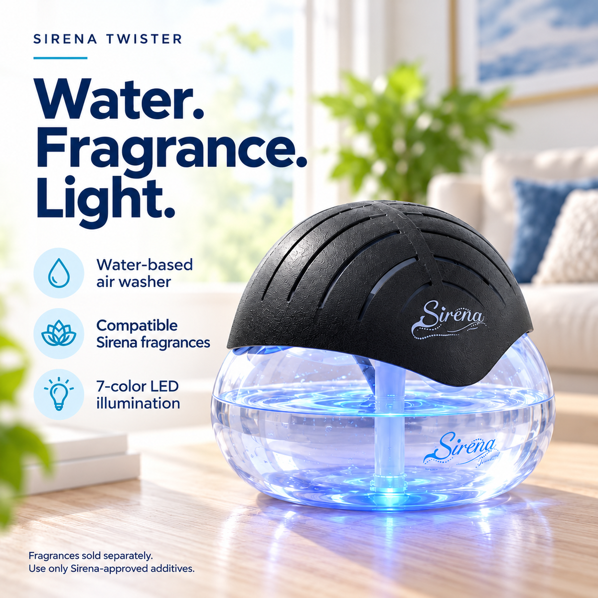 7-Color Water Air Purifier & Aroma Diffuser