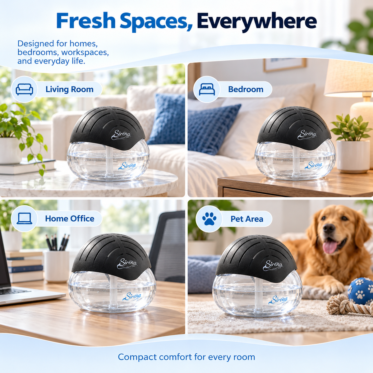 7-Color Water Air Purifier & Aroma Diffuser