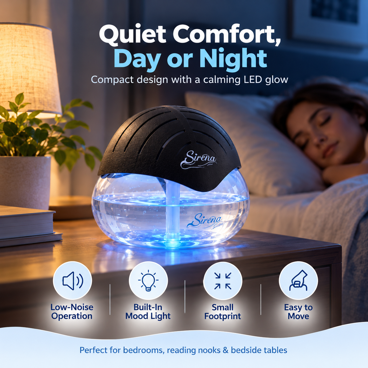 7-Color Water Air Purifier & Aroma Diffuser